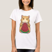 Hamster met Watermeloen T-shirt (Voorkant)