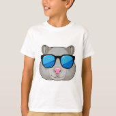 Hamster met zonnebril t-shirt (Voorkant)