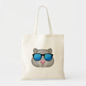Hamster met zonnebril tote bag (Voorkant)