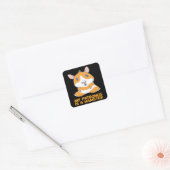 Hamster - Mijn Patronus is een hamster Vierkante Sticker (Envelop)