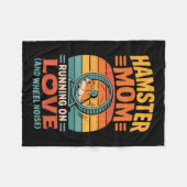 Hamster Moeder Houder Huisdier Hamster Fleece Deken (Voorkant (Horizontaal))