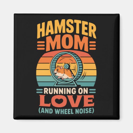 Hamster Moeder Houder Huisdierhamster Magneet (Voorkant)