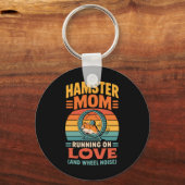 Hamster Moeder Houder Huisdierhamster Sleutelhanger (Voorkant)