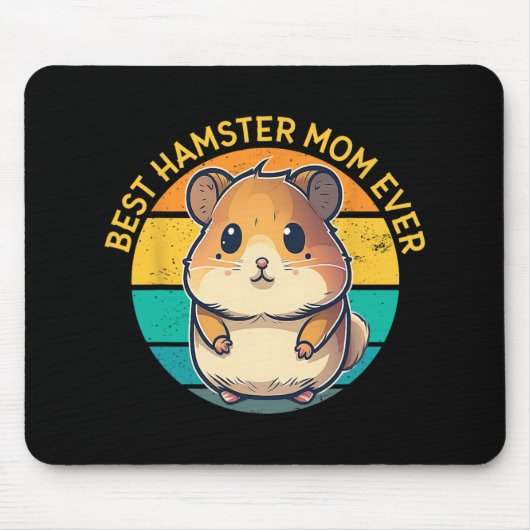 Hamster Moeder Ooit Grappig Hamster Moeder Moederd Muismat (Voorkant)