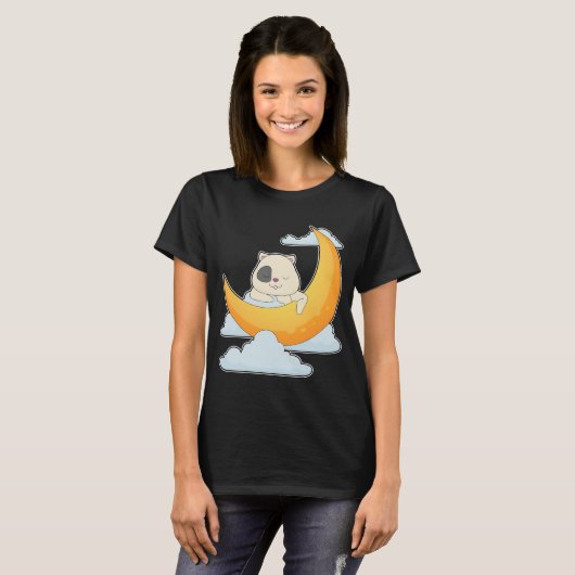 Hamster Moon Wolken T-shirt (Voorkant volledig)