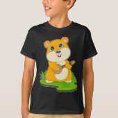 Hamster Musician Gitaarmuziek T-shirt (Voorkant)
