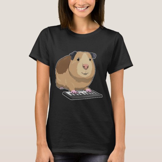 Hamster Musician Keyboard Music T-shirt (Voorkant)