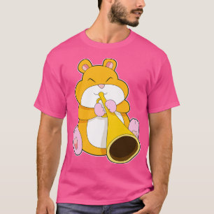 Hamster muzikant trompet t-shirt