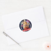 Hamster New Year Celebration Sticker (Envelop)