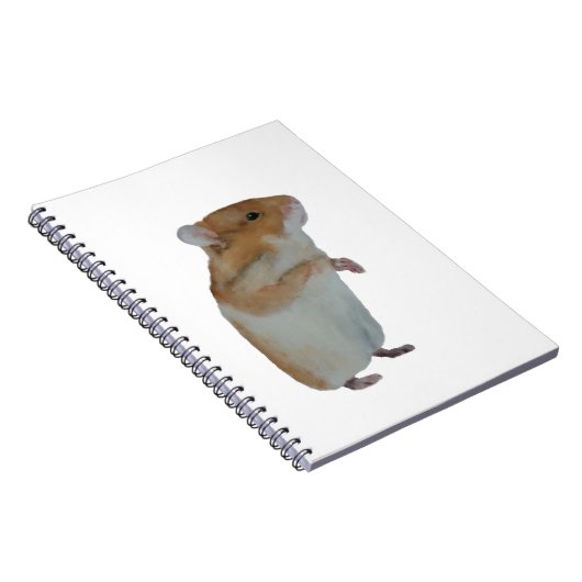 Hamster Notitieboek in het wit (Rechterzijde)