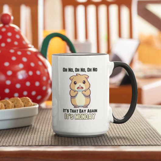 Hamster - Oh nee, het is die dag, het is maandag Mok