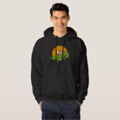 Hamster Op Een Dinosauriër Hamster Kostuum Hoodie (Voorkant volledig)