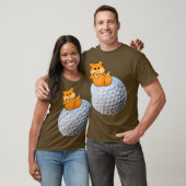 Hamster op Golf Ball Golfer Hamster Fans Funny T-shirt (Unisex)