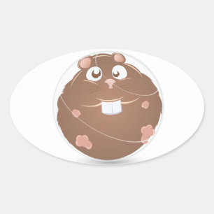 hamster ovale sticker
