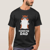 Hamster pa Hamster met zonnebril T-shirt (Voorkant)