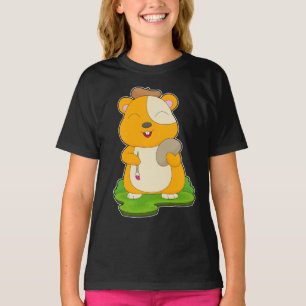 Hamster Painter Paint penseel Schilderen T-shirt