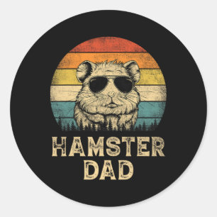 hamster papa hamster liefhebbers papa vader & #; ronde sticker