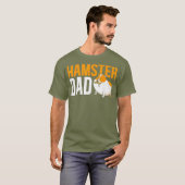 Hamster papa vaders dag knaagdier hamster klein hu t-shirt (Voorkant volledig)