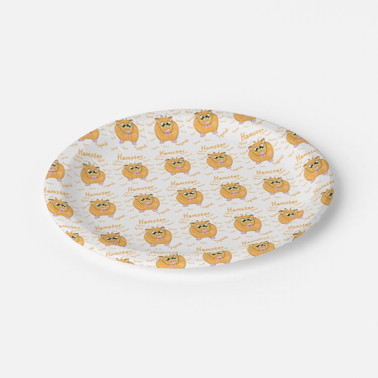 hamster papieren bordje (Gekanteld)
