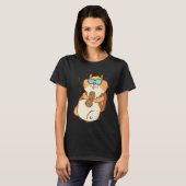 Hamster parachutespringen Knaagdier T-shirt (Voorkant volledig)