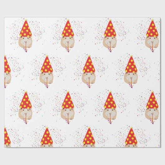 Hamster Parting - Dieren met een partij Cadeaupapier (Vlak)