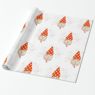 Hamster Parting - Dieren met een partij Cadeaupapier