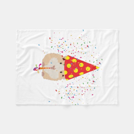 Hamster Parting - Dieren met een partij Fleece Deken (Voorkant (Horizontaal))