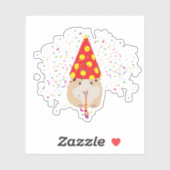 Hamster Parting - Dieren met een partij Sticker (Vel)