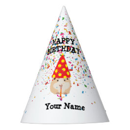 Hamster Parting - Dieren op Birthday Party Feesthoedjes