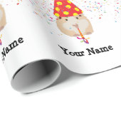 Hamster Parting - Dieren op Birthday Party Name Cadeaupapier (Rol Hoek)