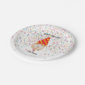 Hamster Parting - Dieren op Birthday Party Name Papieren Bordje (Gekanteld)