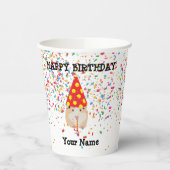 Hamster Parting - Dieren op Birthday Party Papieren Bekers (Links)