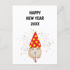 Hamster Parting - Dimals Holiday New Years Card Feestdagenkaart