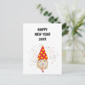 Hamster Parting - Dimals Holiday New Years Card Feestdagenkaart (Staand voorkant)