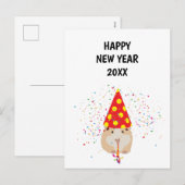 Hamster Parting - Dimals Holiday New Years Card Feestdagenkaart (Voorkant / Achterkant)