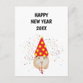 Hamster Parting - Dimals Holiday New Years Card Feestdagenkaart (Voorkant)