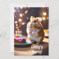 Hamster Party uitnodiging