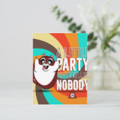 Hamster Party Uitnodiging Briefkaart (Staand voorkant)