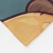 Hamster Patroon Print Fleece Deken (Hoek)