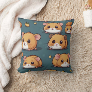 Hamster Patroon Print Kussen