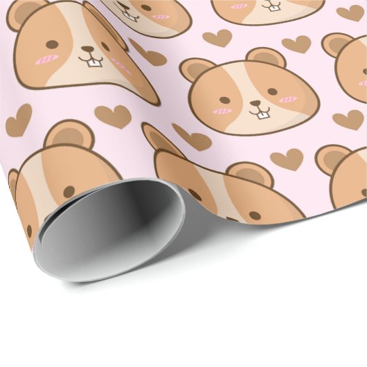 Hamster Pattern Cadeaupapier (Rol Hoek)