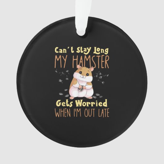 Hamster Pet Hamster OEigenaars Ornament (voorkant)