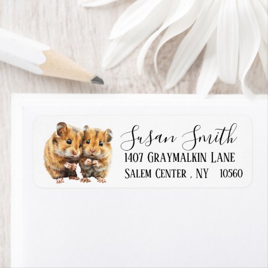 Hamster Pet Retouradres Etiket (Insitu)
