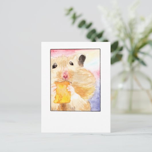 Hamster Pet Selfie- DNM Briefkaarten (Staand voorkant)