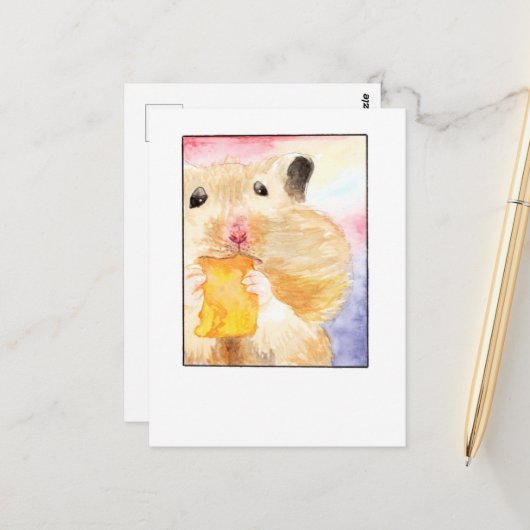 Hamster Pet Selfie- DNM Briefkaarten (Voorkant / Achterkant in situ)
