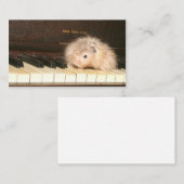 Hamster piano-visitekaartje visitekaartje (Voorkant / Achterkant)