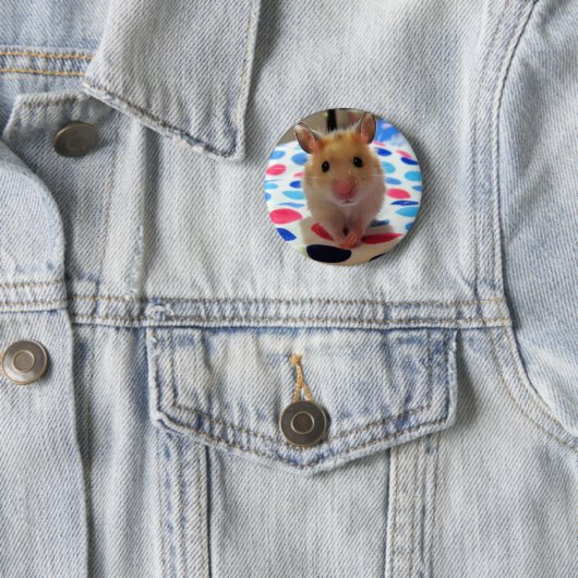 Hamster Pinback Button (In situ)
