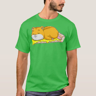 Hamster Pizza met kaas T-shirt