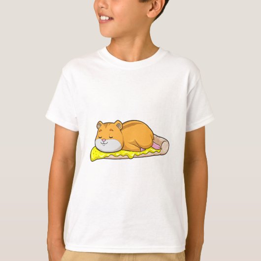 Hamster & Pizza met Kaas T-shirt (Voorkant)