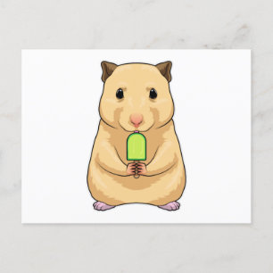 Hamster Popsicle Briefkaart